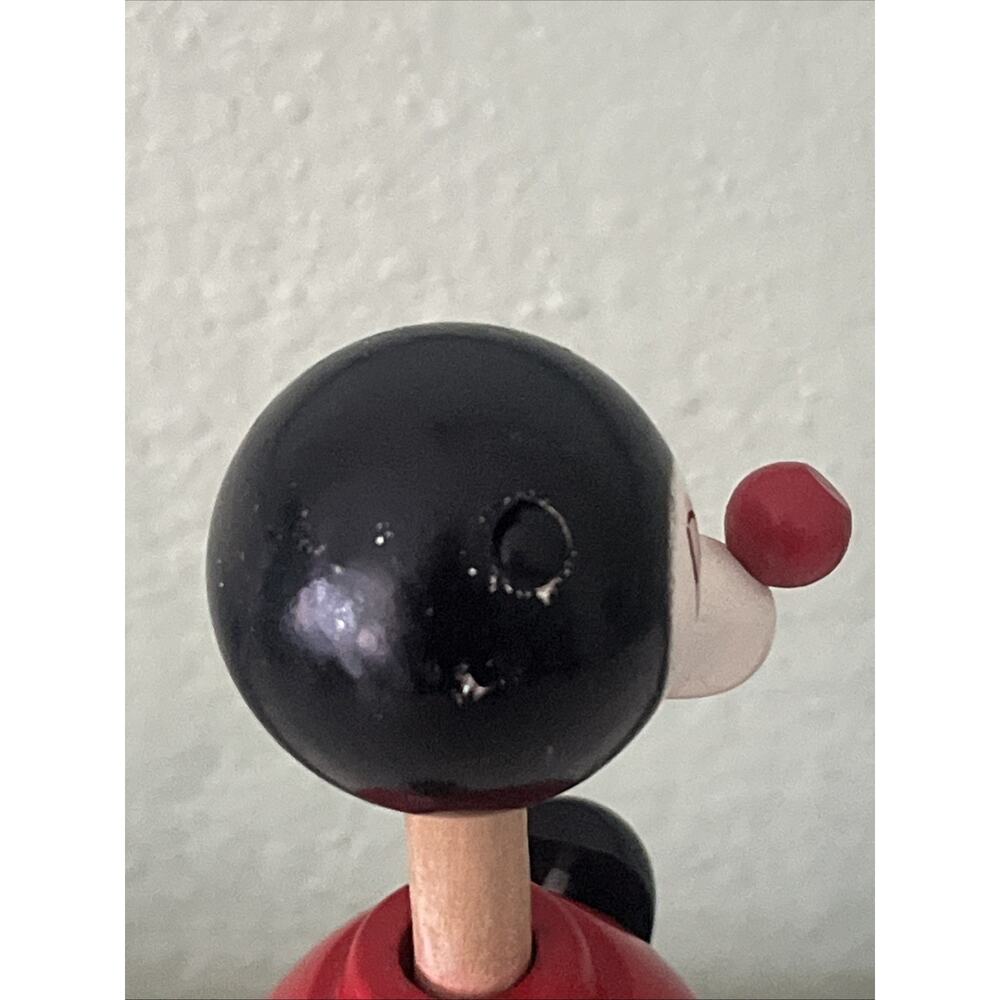 VINTAGE BRIO 1960'S WALT DISNEY'S MICKEY MOUSE STACKING WOODEN Toy Incomplete - Picture 2 of 10